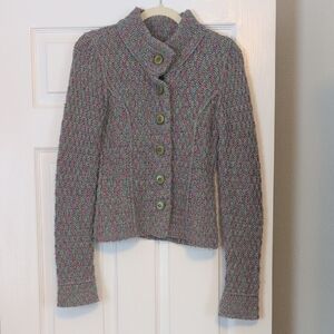 Sleeping on Snow Colorful Knit Cardigan